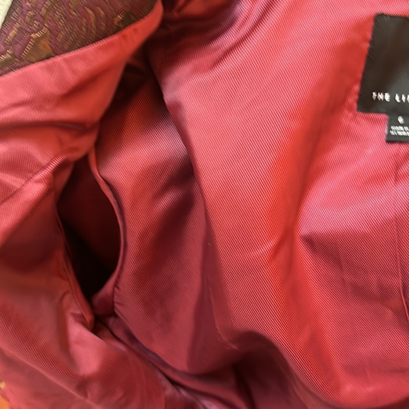 Metallic Bronze Maroon blazer formal - Picture 6 of 6